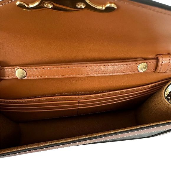 Celine Bag Women's Brand Shoulder Bag Triomphe Dark Brown Mini Bag Compact - Picture 11 of 15